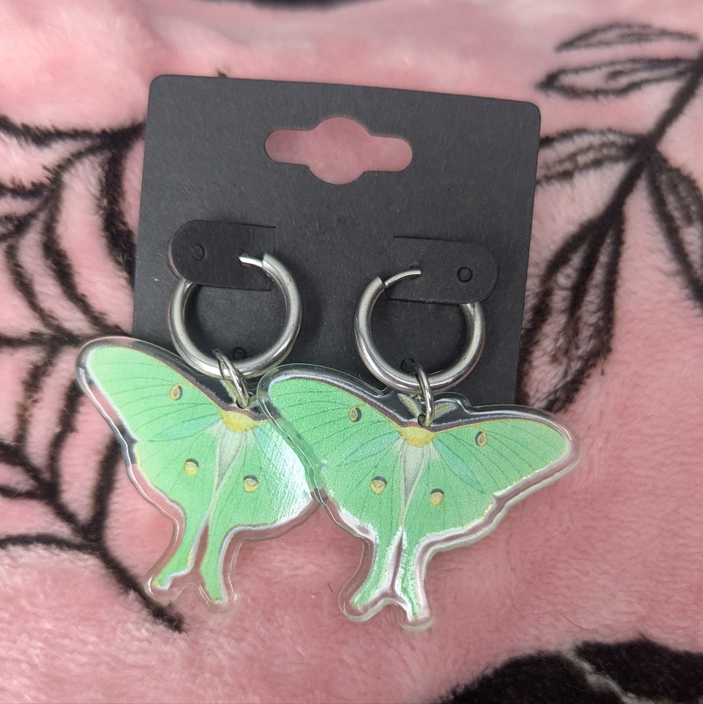 Luna Moth Earrings